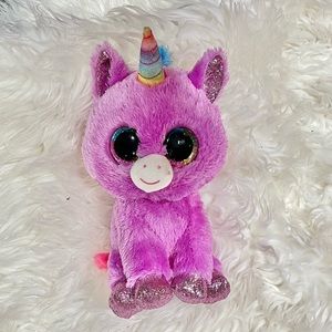 TY Beanie Boo Rosette-Purple Unicorn